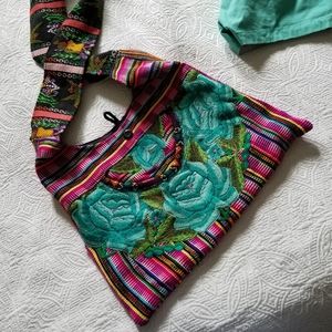 Hobo style woven bag Gorgeous colors